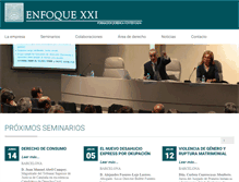 Tablet Screenshot of enfoquexxi.com